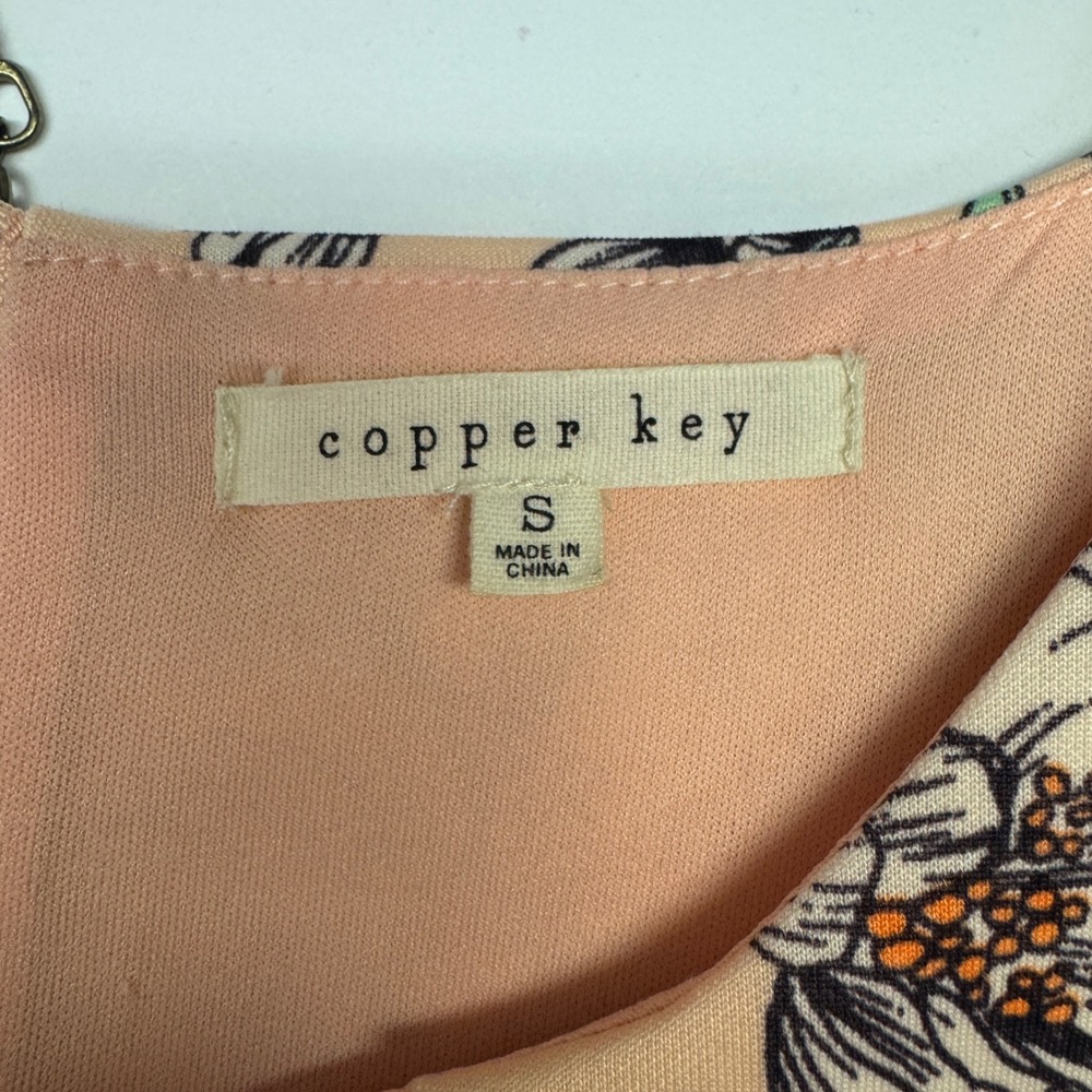 Copper Key Dress Women's Small‎ Floral Fit & Flare Skater Sleeveless Sun Dress - Picture 7 of 7